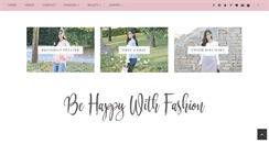Desktop Screenshot of behappywithfashionblog.com