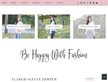 Tablet Screenshot of behappywithfashionblog.com